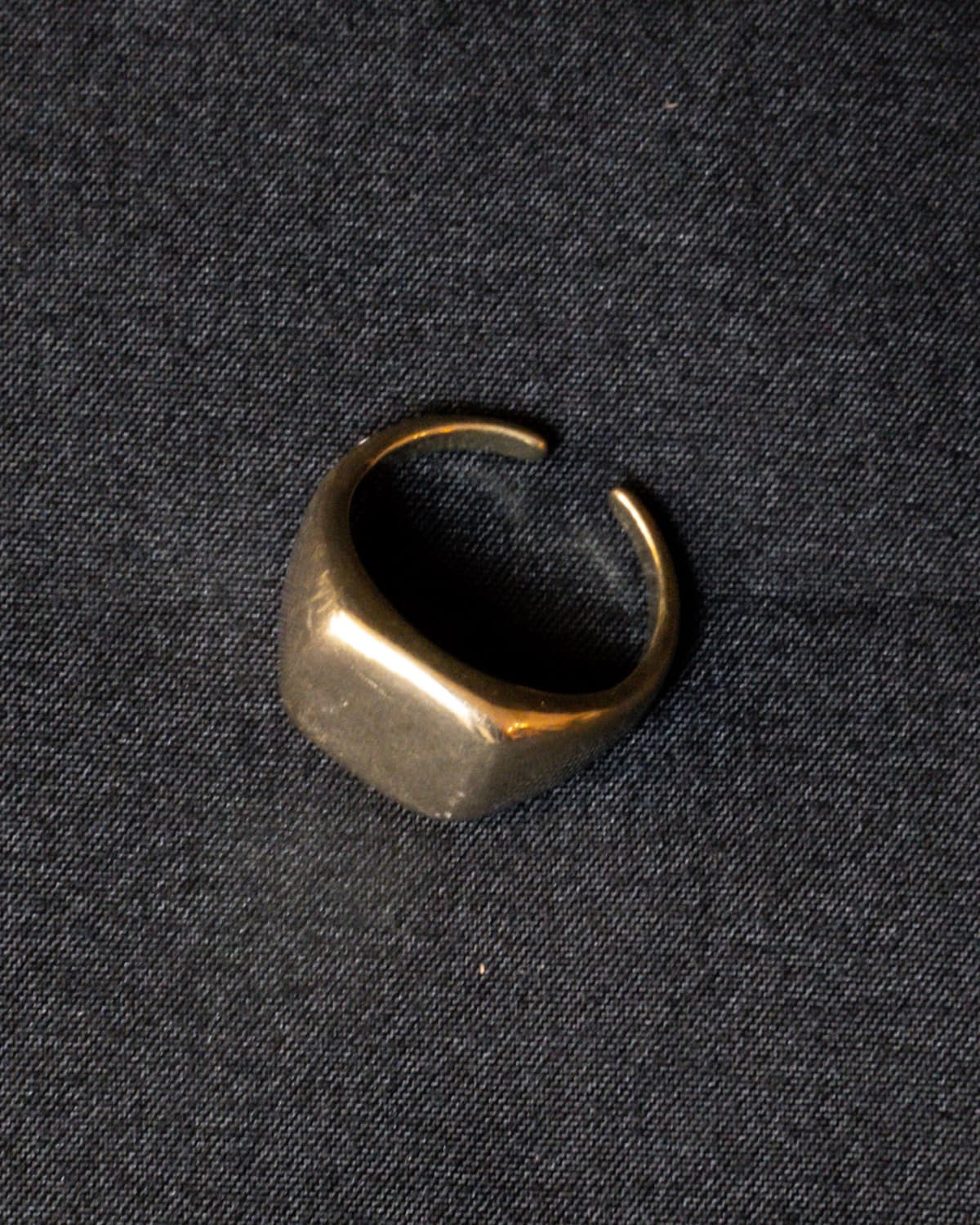 Brass Signet Ring — product photo