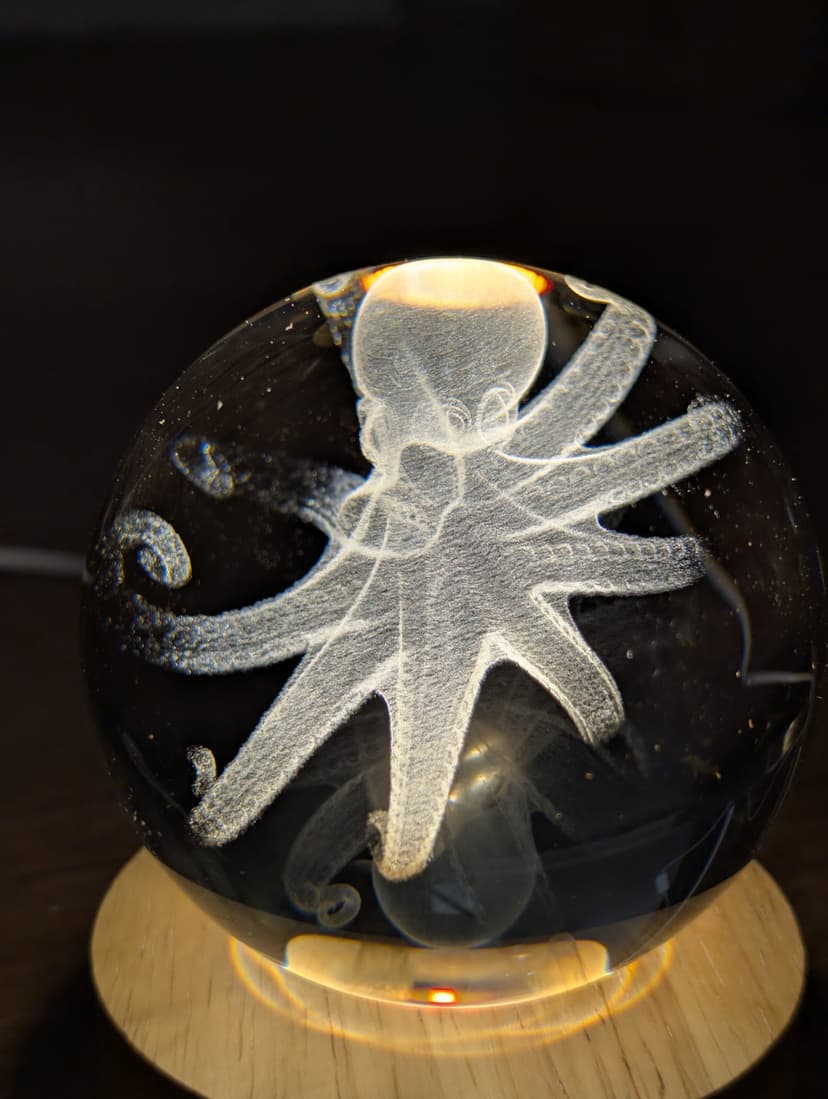 Crystal Ball — 80 mm — studio photo